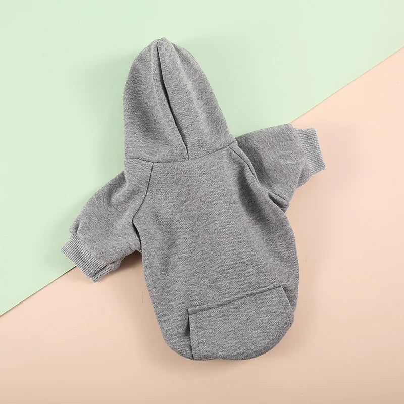 Pet Hoodies: Cat & Dog Solid Coat