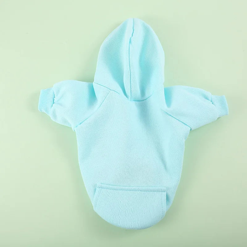 Pet Hoodies: Cat & Dog Solid Coat