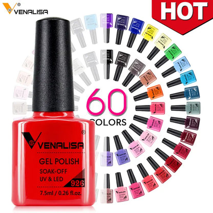 Venalisa Earth Brown Autumn Color Collection Nail Gel Polish Soak Off UV LED Gel Varnish Full Coverage Gorgeous GelNail Manicure