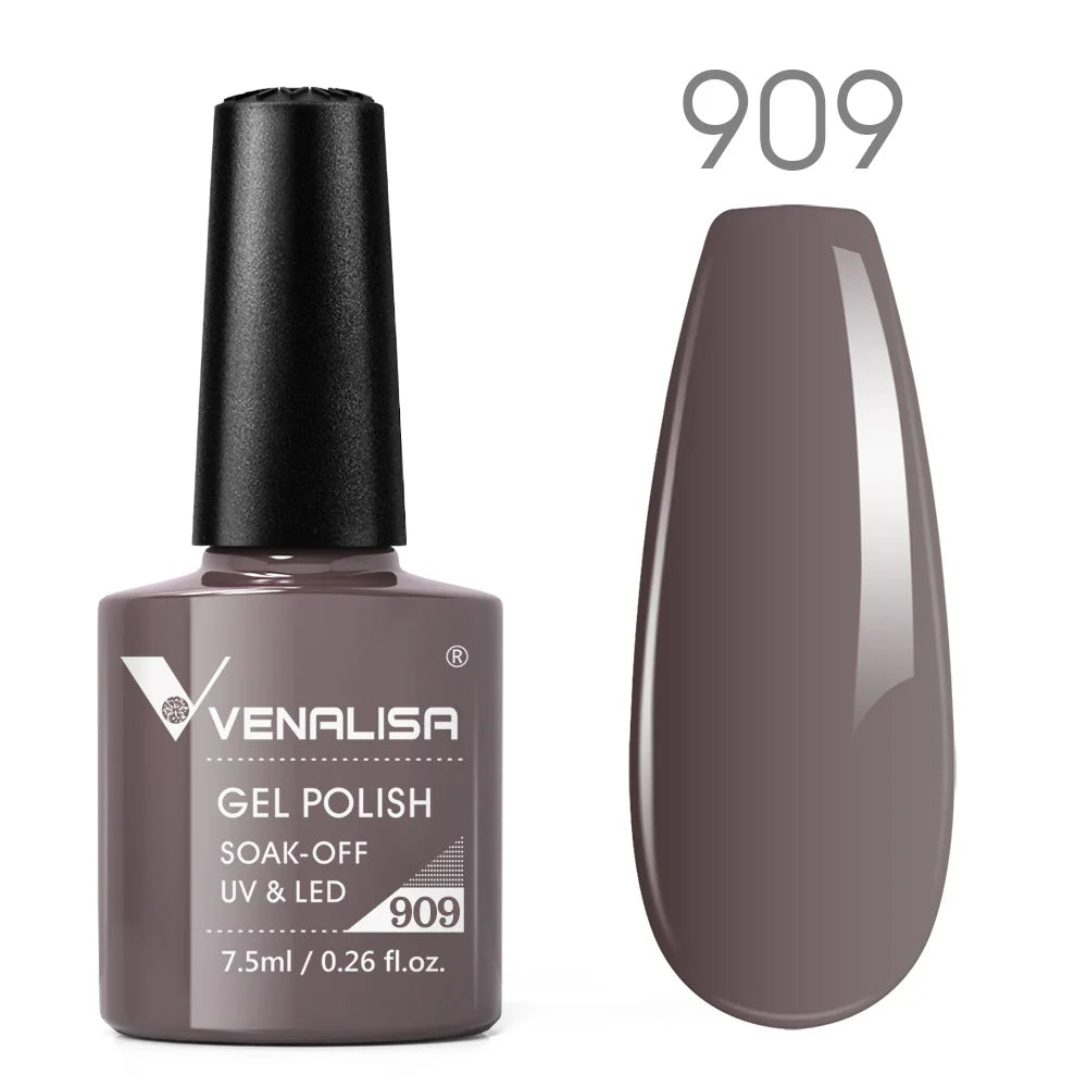 Venalisa Earth Brown Autumn Color Collection Nail Gel Polish Soak Off UV LED Gel Varnish Full Coverage Gorgeous GelNail Manicure